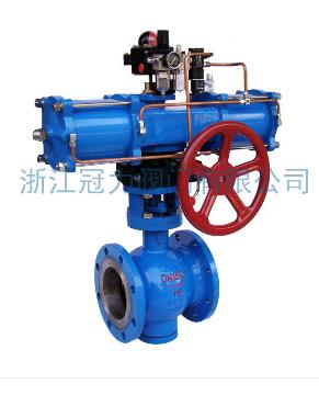 法蘭式V型球閥合流、分流、及流向自由的切換！